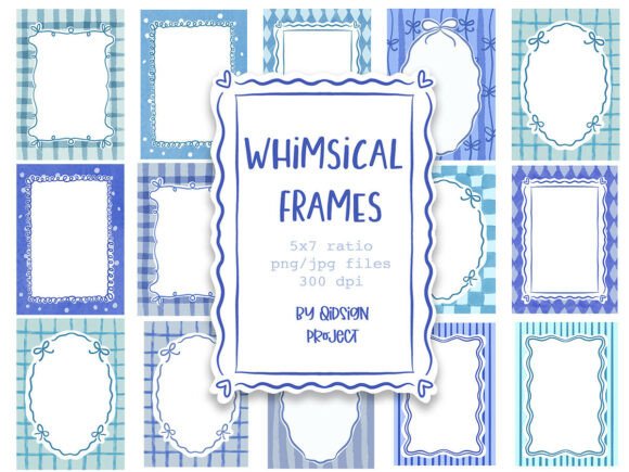 Blue Whimsical Frames Bundle: A Designer's Guide