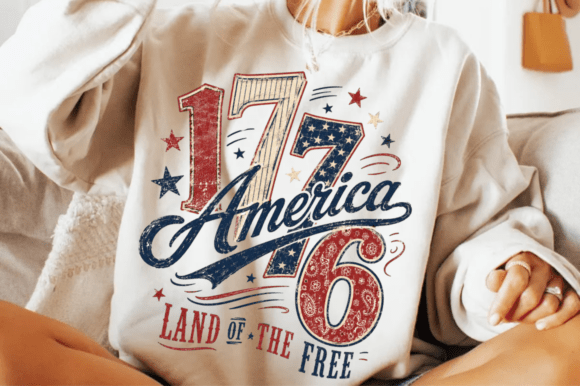 Celebrate with 1776 America 4th of July SVG PNG