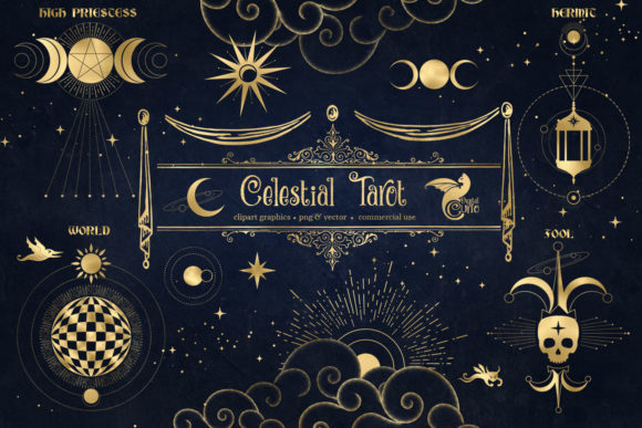 Celestial Tarot Illustrations: A Designer's Guide to Mystical Assets