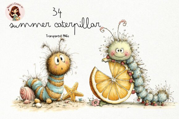 Charming Summer Caterpillar Clipart: A Designer's Guide