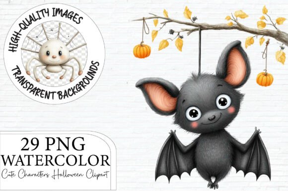 Enchanting Halloween Projects with Cute Characters Clipart