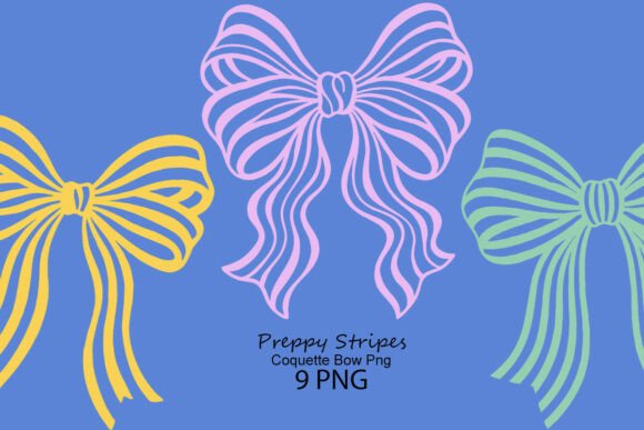 Preppy Stripes Coquette Bow Png: A Modern Classic for Your Brand