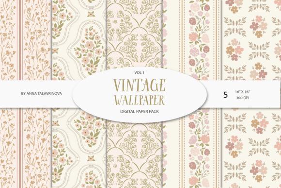 Rediscovering Charm with Vintage Seamless Pattern VOL1
