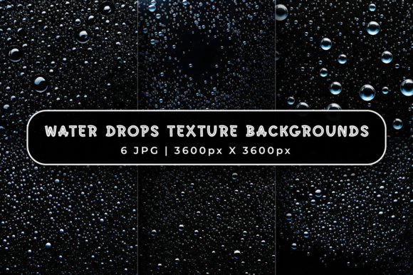 Refreshing Design Assets: Water Drops Texture Backgrounds