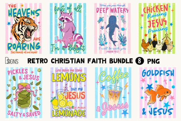 Retro Christian Faith Bundle PNG: Designing with Heart and Purpose