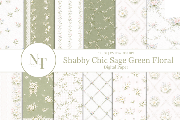 Sage Green Floral Digital Paper: A Designer's Guide