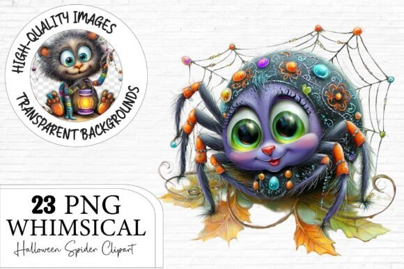 Whimsical Halloween Spider Clipart: Your Go-To Creative Asset